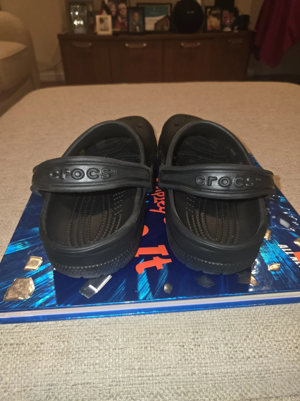 CROCS Kids Classic Black Slip-On Clogs